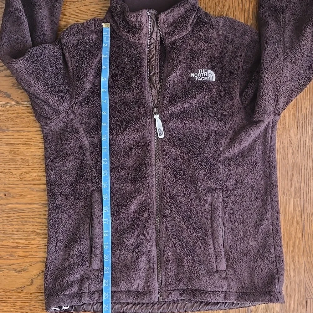 North Face Full Zip Dark Brown Fleece Jacket Women's Medium - Picture 8 of 10